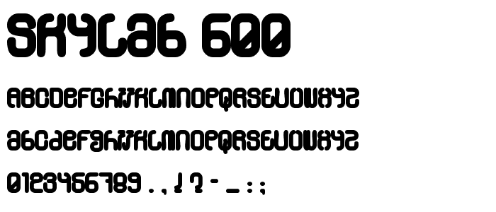 Skylab 600 font